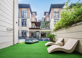 惠州南昆山依云四季泳道别墅+电动麻将+KTV+烧烤炉+厨房厨具+威尼斯水上泳道