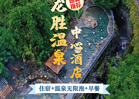 【酒店套餐】龙胜温泉中心酒店住宿1晚+2/3人龙胜温泉无限畅泡+自助早餐