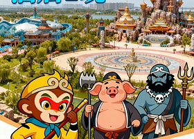 【淮安高档品牌酒店】亚朵/希尔顿/维也纳酒店1晚+双早+双人淮安西游乐园门票（门票可选入住当天或次日使用）