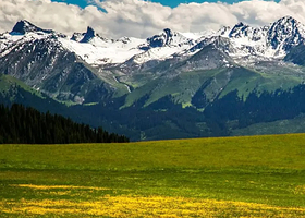 天山天池+赛里木湖+霍尔果斯国门景区+坎儿井乐园+火焰山景区+葡萄沟+那拉提草原六日游【接送站服务/6人小团】