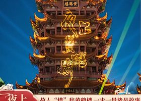 【夜游精选】夜上黄鹤楼10人内精致讲解团/可选英文讲解/可包团/可代订门票