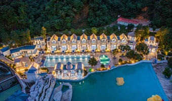 【春节可订】清远清泉湾爱琴海酒店2天1晚+双人早餐+双人无限次汤泉浸泡+30元餐厅代金券/烧鸡（2选1）