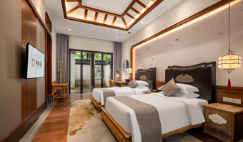 惠州中海汤泉酒店·自助早餐·双次温泉门票及室内恒温泳池·龙珠湖游船体验