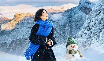 【狂欢冰雪季.中午出发】金佛山+天星温泉二日游. 赠温泉+手套暖宝宝