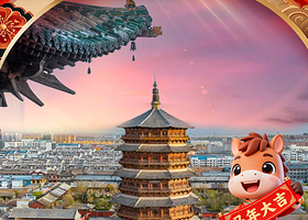 大同云冈石窟+悬空寺+应县木塔一日游【赠保险赠耳麦；太原出发】