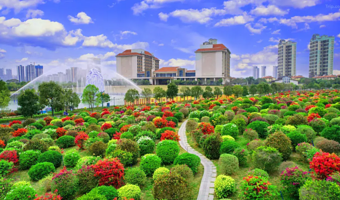 【千花秘境·美食之旅】豪华五钻惠州千花洲度假酒店1晚+双人自助早餐+双人自助晚餐+千花洲景区（2次入园）