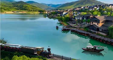 【近景区】溧阳竹海风情温泉酒店/南山竹海云岭度假酒店（2选1）+双人窑湖小镇门票+早餐