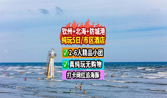 八寨沟+三娘湾+犀丽湾+白浪滩+怪石滩+北海老街+北海银滩景区+刘永福故居+钦州老街景区五日游