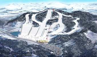 【酒店套餐】绿葱坡度假酒店住宿+2人早餐+2人滑雪