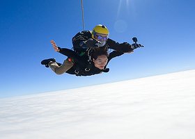 吉林松原查干湖高空跳伞【自由落体/专业教练/高清摄像】