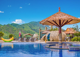 元旦可预定★河源客天下杭珑温泉度假酒店1晚+早餐+双人客家温泉小镇温泉+免费客家小镇