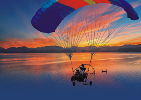 杭州千岛湖天翔动力伞基地【动力滑翔伞飞行体验/亲子飞行】