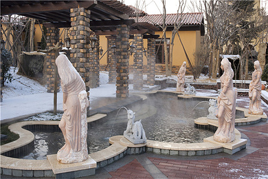 泡青岛即墨香根温泉,住青岛即墨香根温泉酒店豪华双床房1晚