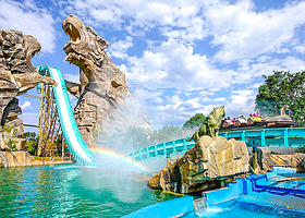 【酒店套餐】古滇度假酒店1晚/2晚+七彩云南欢乐世界（多次入园）门票2张+古滇温泉（含1餐）门票2张+早餐2人