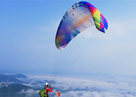 浙江海宁大尖山滑翔伞【滑翔伞飞行体验/专业教练带飞】