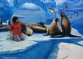 合肥步行街3D魔幻画展