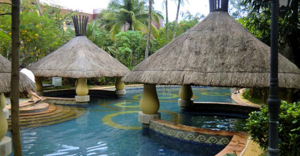 三亚南田温泉好汉坡神龙谷温泉单人温泉门票简餐5选1