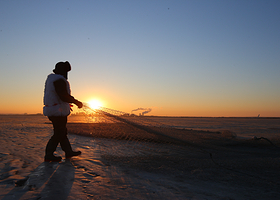 康平卧龙湖冬捕节