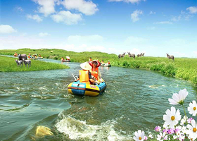 闪电河草原漂流