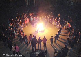 广东第一峰篝火晚会