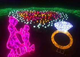 登封家乡美立体灯光节