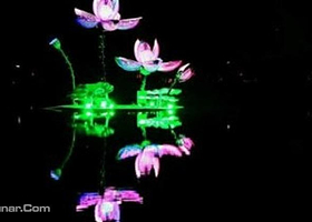 静逸清水幕激光灯光节