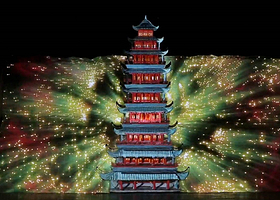 走进新时代2018音乐灯光秀