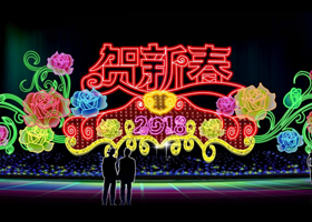 阜南南湖公园新春灯会