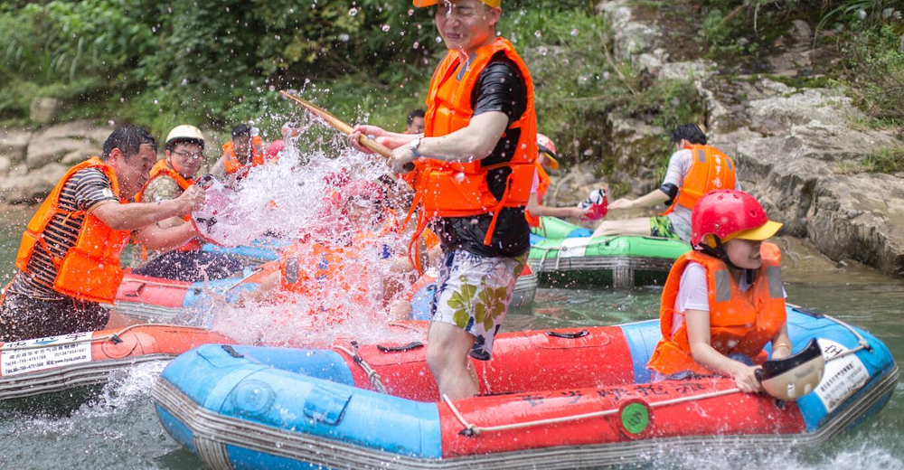 p浙江桐庐百岁峡抢滩漂流双人票