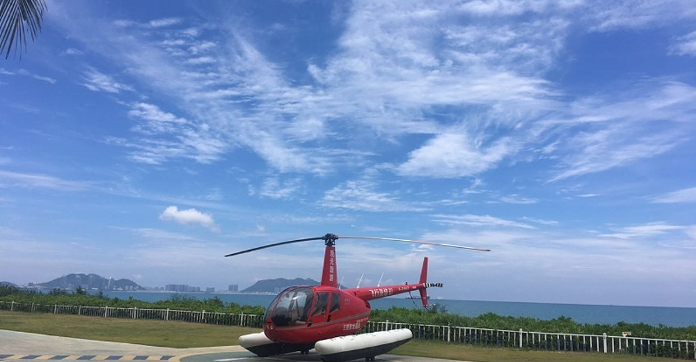 三亚直升飞机精品路线凤凰岛--海月广场—椰梦长廊(20公里) 欢途旅游
