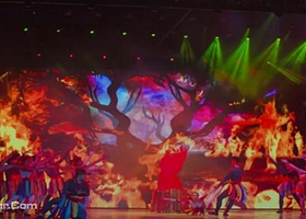 苗寨故事篝火晚会