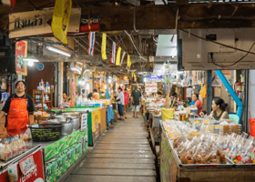 海椰寺水上市场-Wat Don Wai Floating Market
