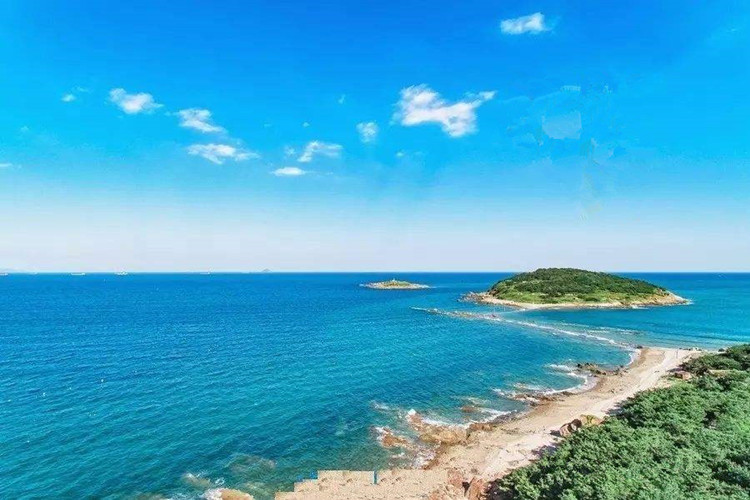 青岛竹岔岛一日游出海垂钓观光赶海纵览海岛风光欣赏秀丽山海景色