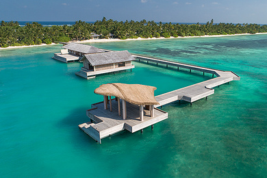 马尔代夫新开瑞喜敦迪古拉岛  奢华双岛联游  一价全含 无边泳池 品牌