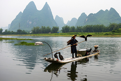 全程0自费【竹筏 船游漓江美景世外桃源象山】阳朔啤酒鱼广西桂林西街