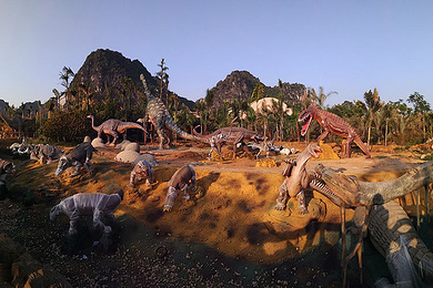 特惠套餐/崇左龙谷湾酒店 龙谷湾恐龙公园两大一小门票(可二次入园)